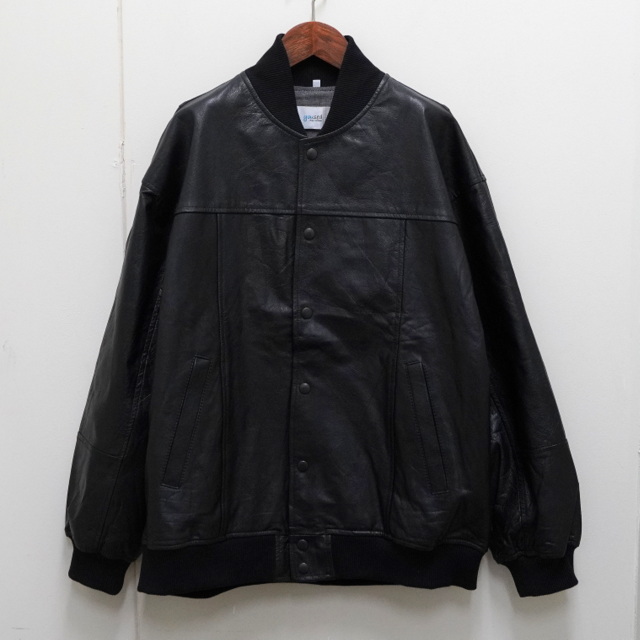 yoused(ユーズド) / ALL LEATHER STADIUM JUMPER -BLACK- #22AW10(1)