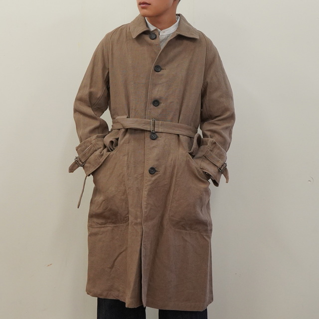 工房西谷/ MOTORCYCLE COAT MK-3 -BROWN- #N02001／acoustics Men's