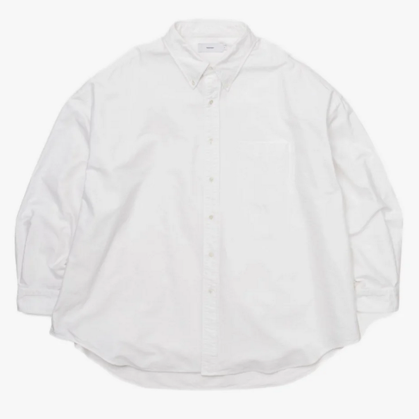 [24SS]Graphpaper (グラフペーパー)/ Oxford Oversized B.D Shirt -WHITE,GRAY- #GM241-50021B(1)