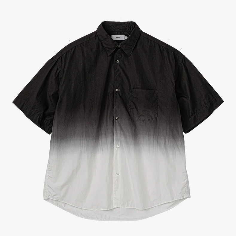 Graphpaper (Oty[p[)/ Broad S/S Oversized Regular Collar Shirts -BLACK SHADE- #GM241-50003C(1)