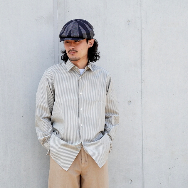 MAATEE&SONS(マーティーアンドサンズ)/ ”CHARLES” S/C STRIPE -GREEN 