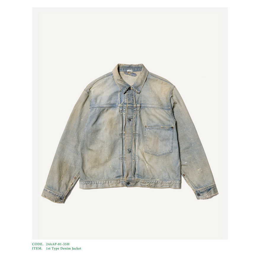 (24aw) A.PRESSE(A vbZ)/ 1st Type Denim Jacket -BLEACH- #24AAP-01-35H(1)