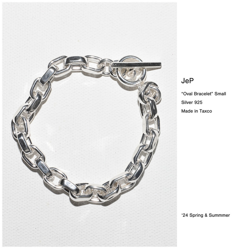 JeP(WF[C[s[)/ Oval Bracelet Large -Silver- #JEP231973(1)