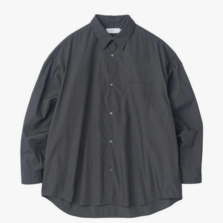 [24AW]Graphpaper (Oty[p[)/ Broad L/S Oversized Regular Collar Shirts -C.GRAY- #GM243-50001B(1)