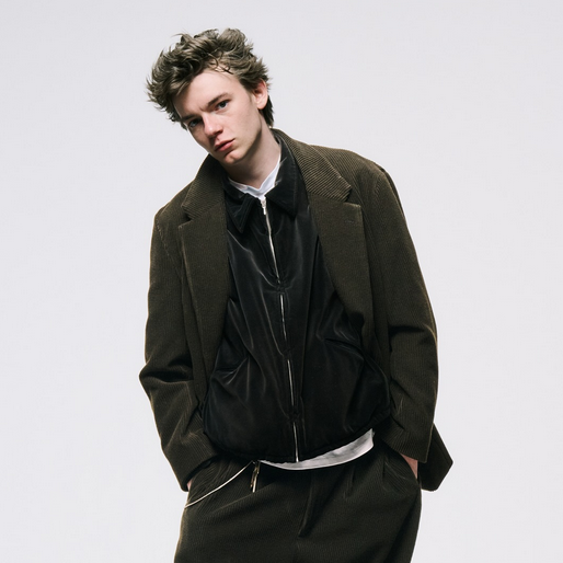 y25AWz A.PRESSE(A vbZ)/ Vintage Souvenir Velour Jacket -BLACK- #25AAP-01-22(1)