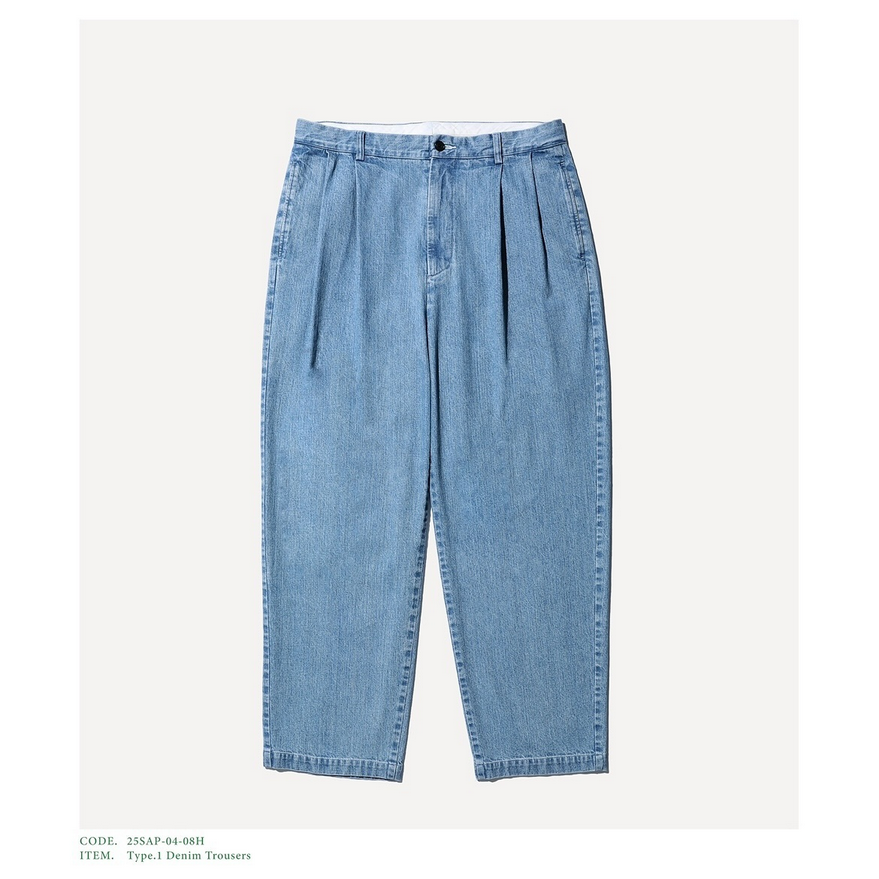 [25SS] A.PRESSE(A vbZ)/ Type.1 Denim Trousers -BLEACH- #25SAP-04-08H(1)