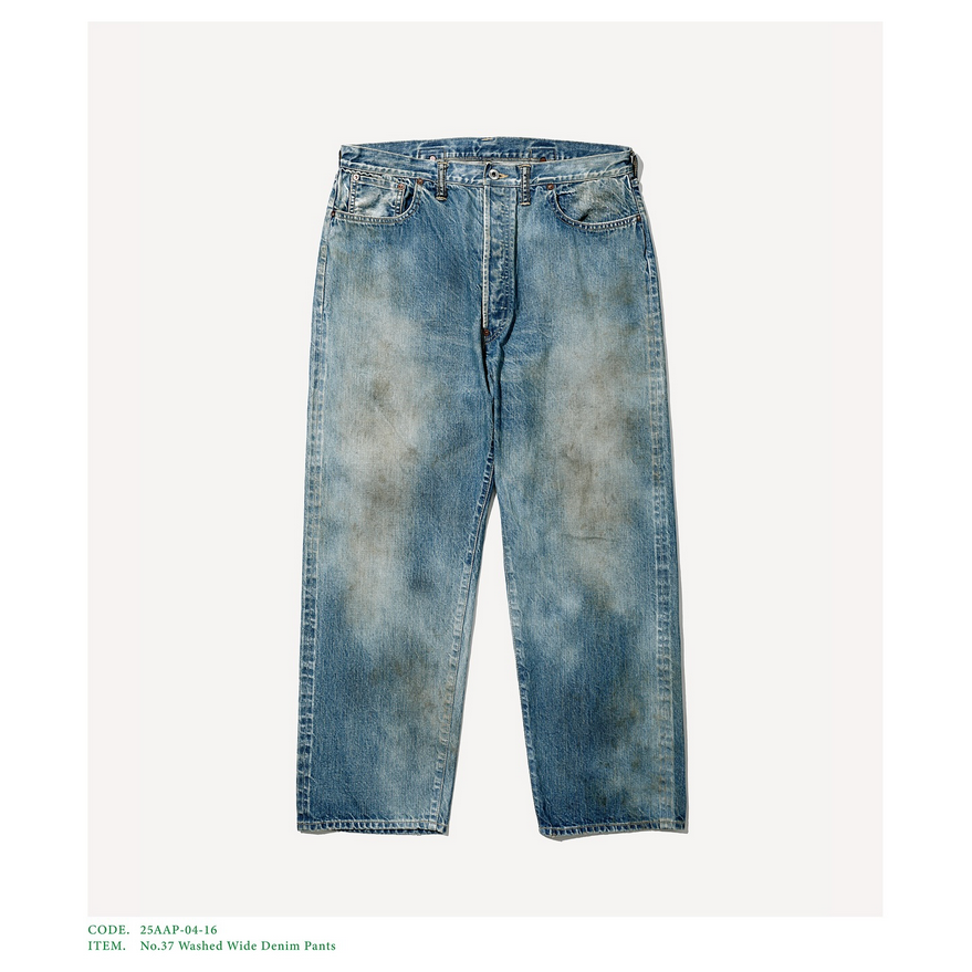 y25AWz A.PRESSE(A vbZ)/ No.37 Washed Wide Pants -INDIGO- #25AAP-04-16(1)