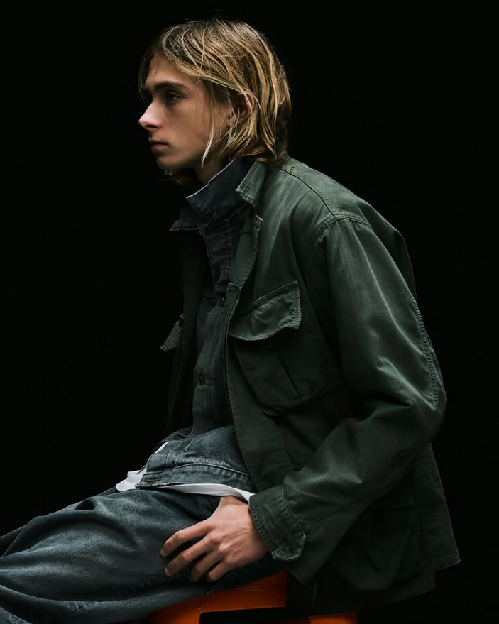 y25AWz A.PRESSE(A vbZ)/ Vintage US Army Jangle Fatigue Jacket -OLIVE- #25AAP-01-57(1)