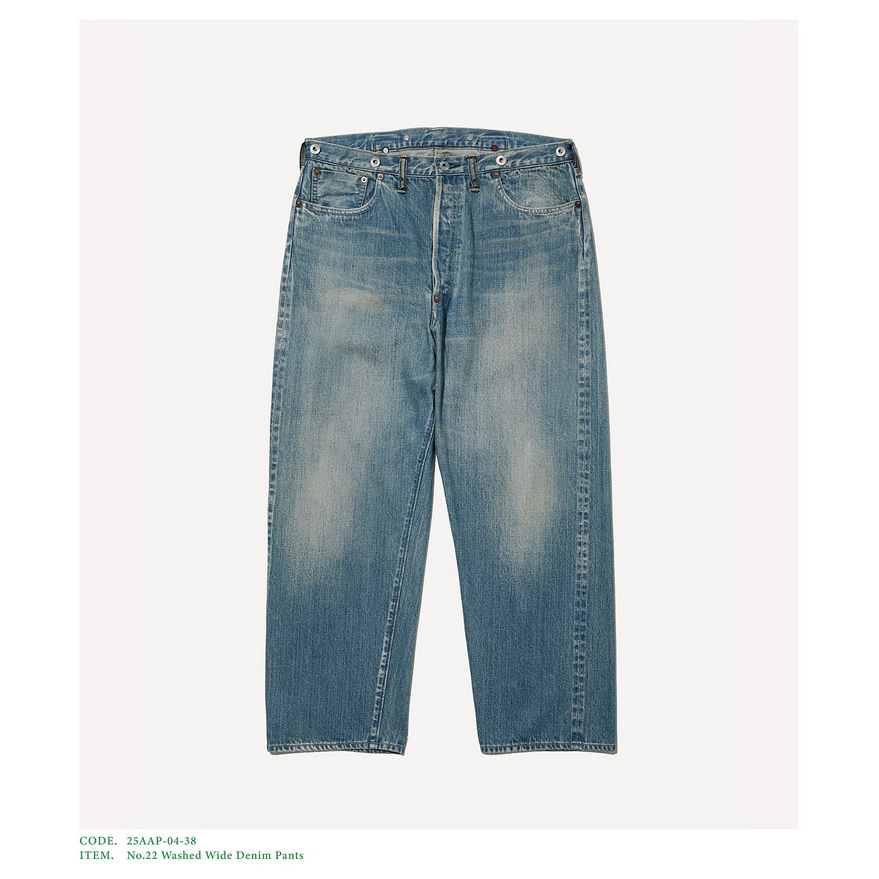 y25AWz A.PRESSE(A vbZ)/ No.22 Washed Wide Denim Pants -INDIGO- #25AAP-04-38(1)
