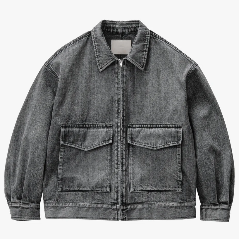 y25AWzGraphpaper (Oty[p[)/ Selvage Denim Zip Jacket -BLACK_LIGHT FADE- #GM253-20056LB(1)