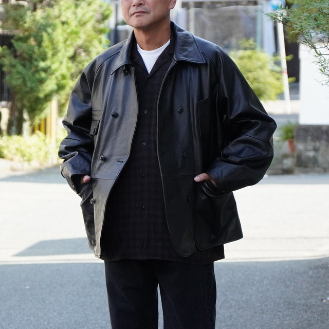 y25AWzCCU(V[V[[)/ COVERALL -BLACK- #SH-61-C-COW-4(1)