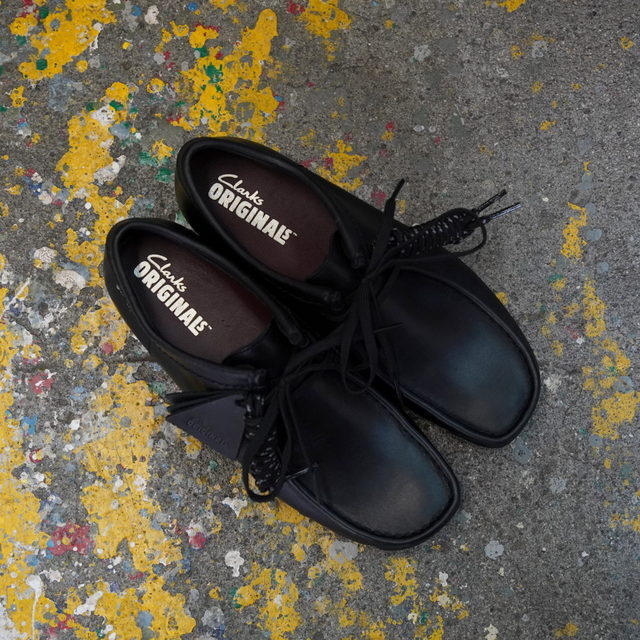 CLARKS(N[NX)/Wallabee GTX -BLACK- #129826183074(1)