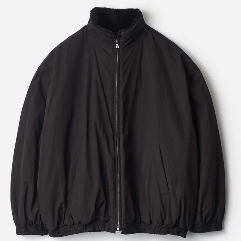 [25AW]ssstein(V^C) / MOUTON INNER REVERSIBLE PADDED JACKET -BLACK- #ST1223(1)