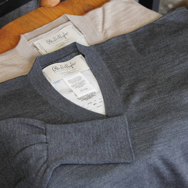  Olde H&Daughter(I[hGC`Ahh[^[)/ BASIC WOOL V P/O -2color- #BK093(1)