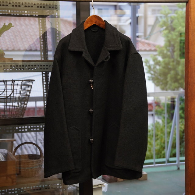 y25AWzHERILL(w)/ Cashmere linenmat Chimayo Jacket -Black- #25-011-HL-8210-30(1)