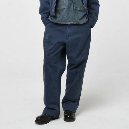BOWWOW(oEE)/ESSENTIAL CHINO PANTS AGED -AGED NAVY- #BW252-ECP(1)