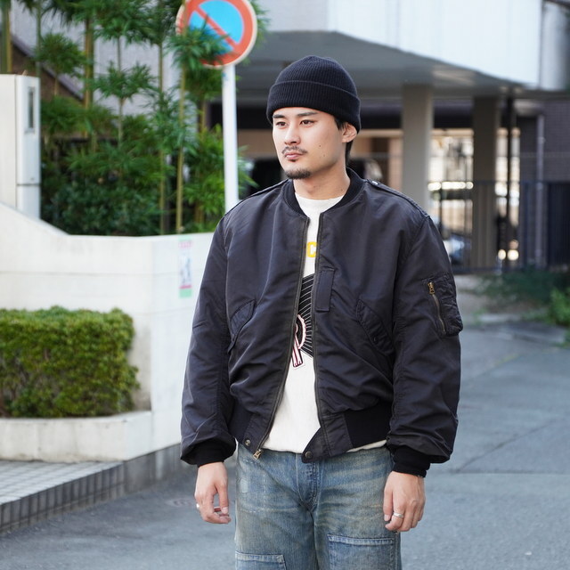 BOWWOW(oEE) / L-2B FLIGHT JACKET AGED -AGED BLACK- #BW252-L2FJ(1)