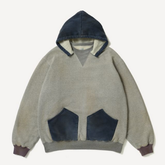 �y26SS�z A.PRESSE(�A �v���b�Z)/ Vintage Attached Hood Sweat Parka -OATMEAL- #26SAP-05-15(1)