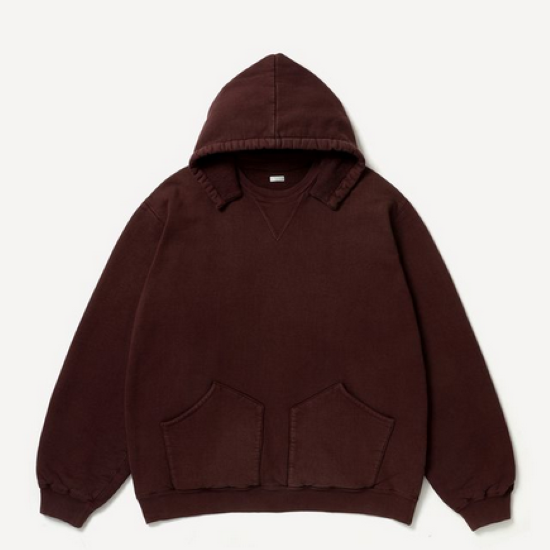 �y26SS�z A.PRESSE(�A �v���b�Z)/ Vintage Attached Hood Sweat Parka -BURGUNDY,BLUE- #26SAP-05-16(1)