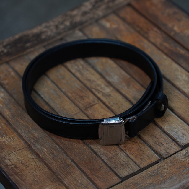 �y26SS�zCCU(�V�[�V�[���[)/ SLIDE BUCKLE BELT -BLACK- #AC-16-C-CALF-5(1)