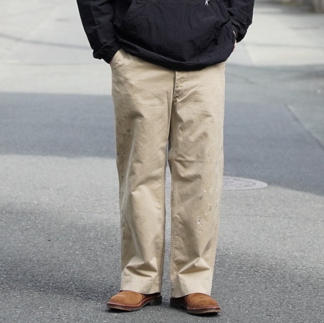 �y26SS�zBOWWOW(�o�E���E)/41 KHAKI TROUSERS AGED -KHAKI- #BW261-4KT(1)