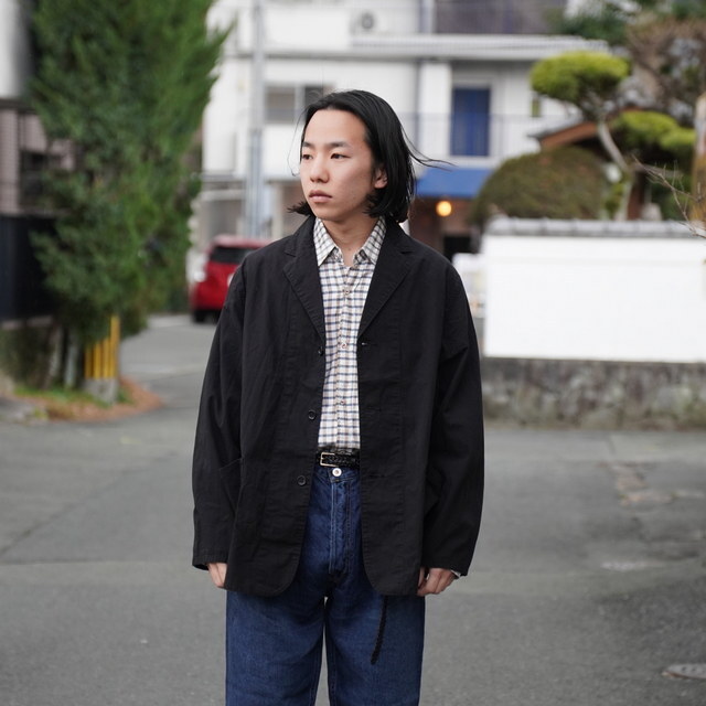 �y26SS�zHERILL(�w����)/ Ripstop WorkJacket -BLACK- #26-010-HL-80701(1)