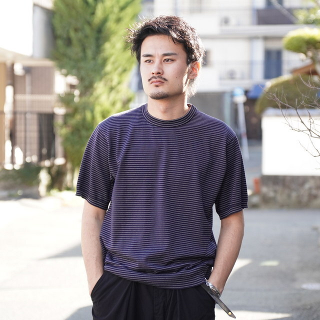 HEUGN(���[�Q��)/ Roger Boader T -Navy- #KNITWEAR032(1)