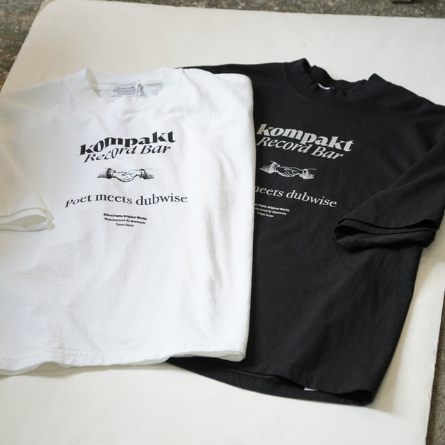 POET MEETS DUBWISE / Kompakt Record Bar�~PMD T-SHIRT(acoustics�ʒ�) -BLACK&WHITE- KRBTS0675A(1)