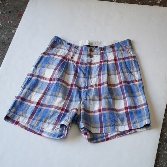 Gurank(�O�����N)/ Plaid shorts -SAX- #2609C(1)