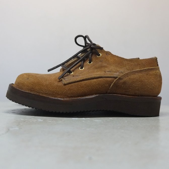 GRIZZLY BOOTS(OY[ u[c) Lineman Oxford -Brown Rough Out-(2)