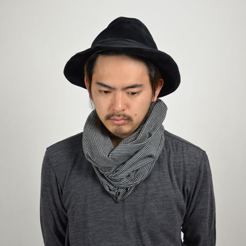 y30% off salezwings+horns(EBOAhz[Y ) TUBE SCARF Cotton Cashmere Jersey -Stripe-(2)