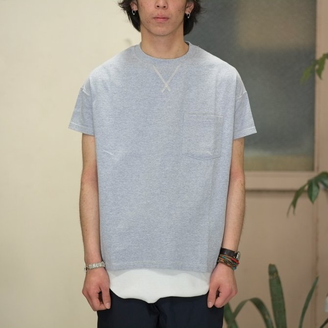Cal Cru(JN[) C/N S/S RELAXED FIT(MADE IN USA)  -GRAY-(2)