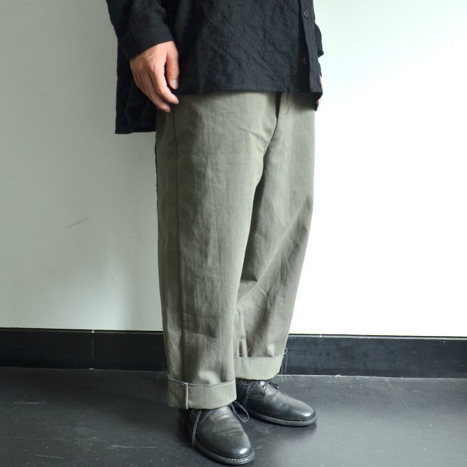 toogood(gD[Obh) / THE SCULPTOR TROUSER DYED CALICO HW -FOG- #62034990(2)