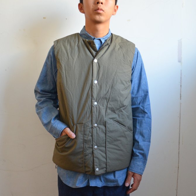 orSlow(オアスロウ)/ COTTON SHELL VEST -GREIGE- #03-9010-55