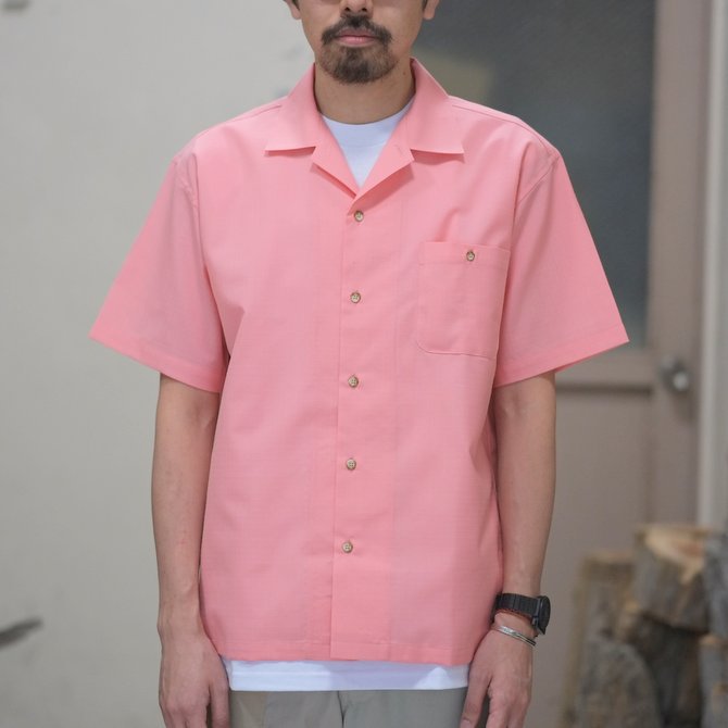 BROWN by 2-tacs (ブラウンバイツータックス) OPEN COLLAR -PINK- #B19