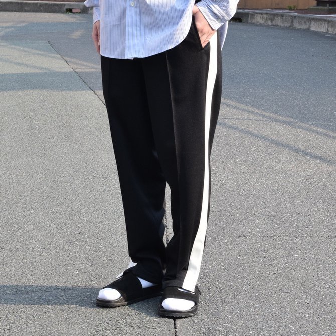 Graphpaper(グラフペーパー) Jersey Track Pants -BLACK- #GM191-40017