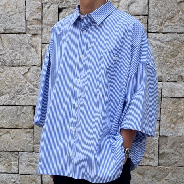 新作入荷フーワット　5X wide shirt long ワイドシャツロング　ベージュ トップス