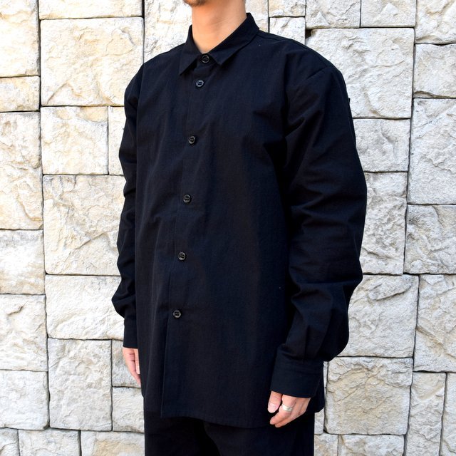 MAN-TLE マントル カジュアルシャツ S 黒