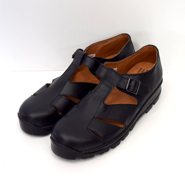 REPRODUCTION OF FOUND(v_NV Iu t@Eh)/ ITALIAN MILITARY SANDALS -BLACK- #959L(2)