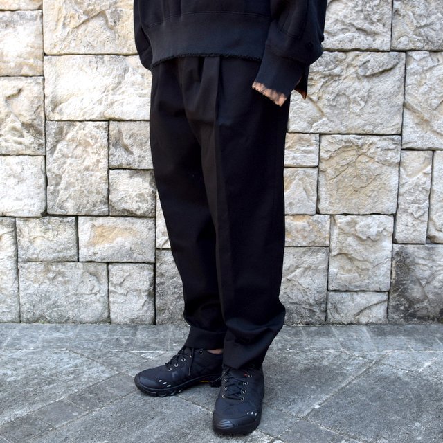 stein(V^C)/ WIDE TAPERED TROUSERS -BLACK- #ST178-1(2)