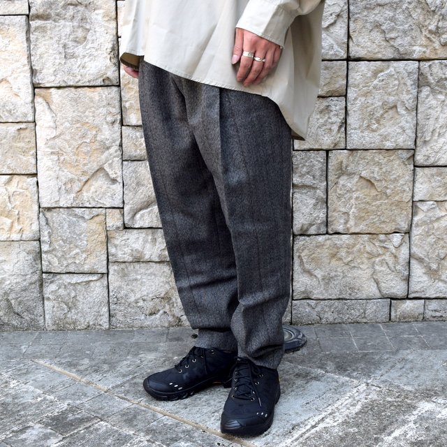 stein wide tapered trousers - ファッション