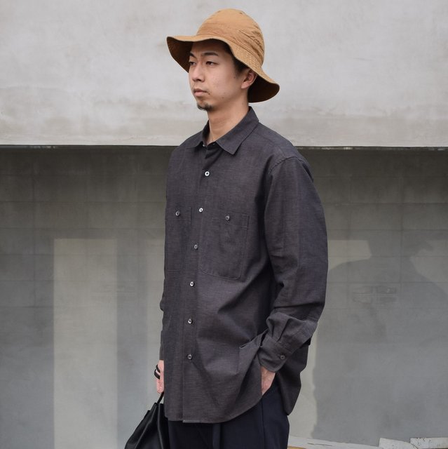 MAATEE&SONS(マーティーアンドサンズ)/ WORK SHIRTS -硫化BLACK 