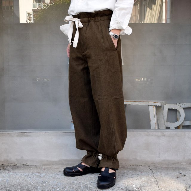 SUS-SOUS (シュス)/ TROUSERS WORK -KHAKI BEIGE- #05-SS01604