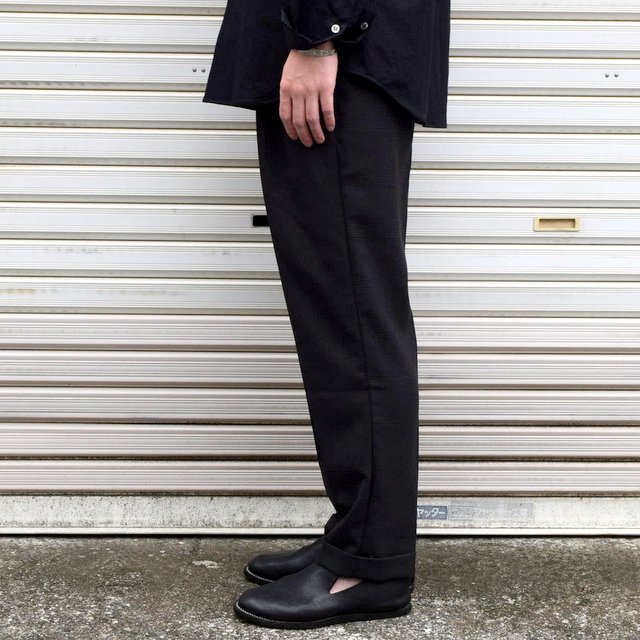 BISHOOL Jacquard 10 Tuck Big Pants black+storksnapshots.com