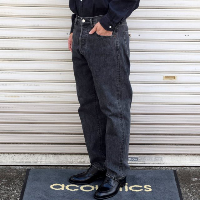 A.PRESSE(ア プレッセ)/ WASHED DENIM PANTS -BLACK- #22SAP-04-05H 