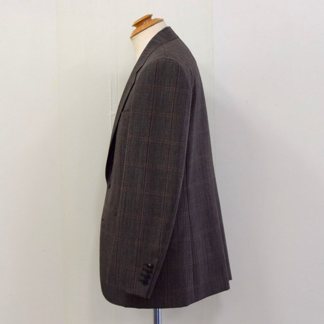 AURALEE(I[[)/ BLUEFACED WOOL CHECK JACKET -BROWN CHECK- #A21AJ01CB(2)