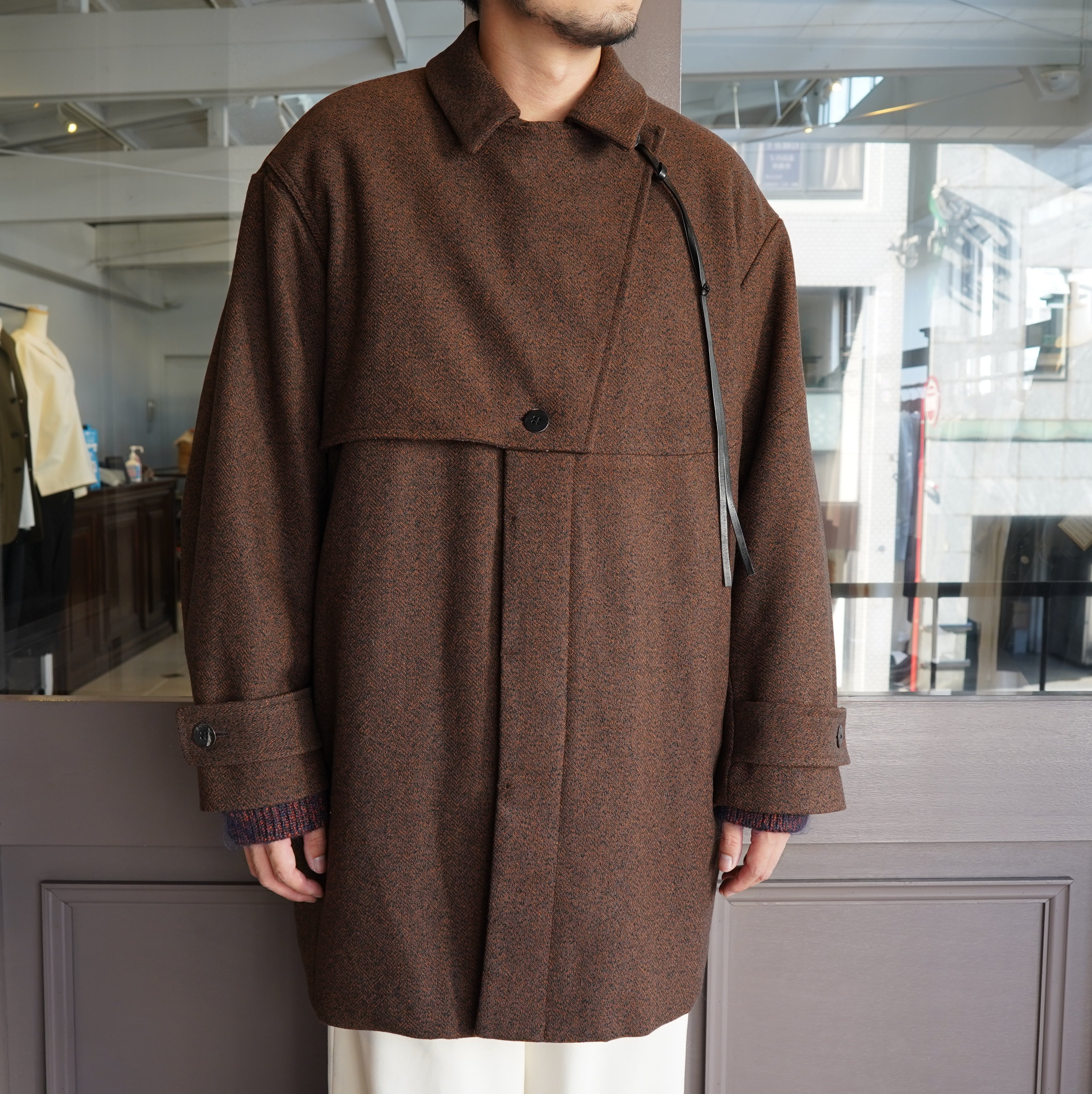 y40% off salez amachi.(A}`)/Trajectory Coat -Brown- #AY9-4(2)