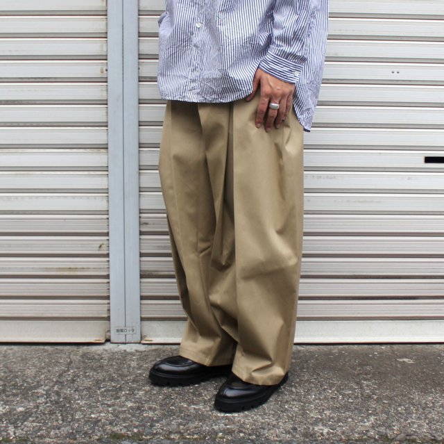 sage NATION / BOXPLEAT TROUSERS #S011(2)