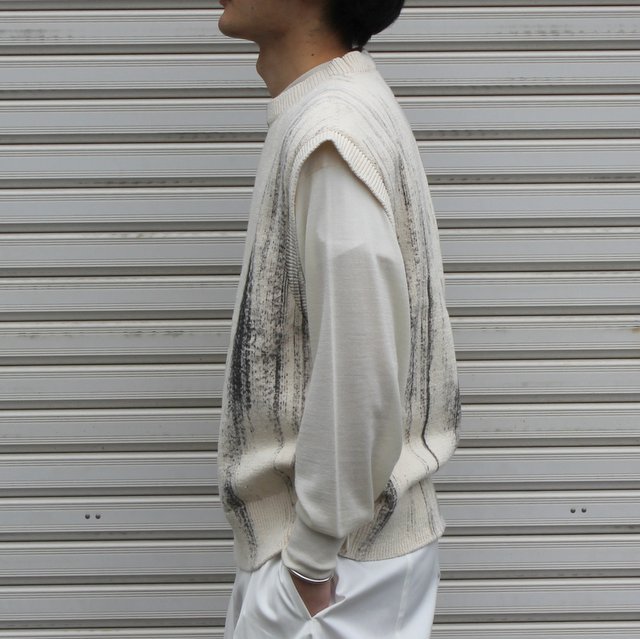 YOKE(ヨーク)/PRINTED COTTON CREWNECK VEST #YKSS0348S／acoustics Men's