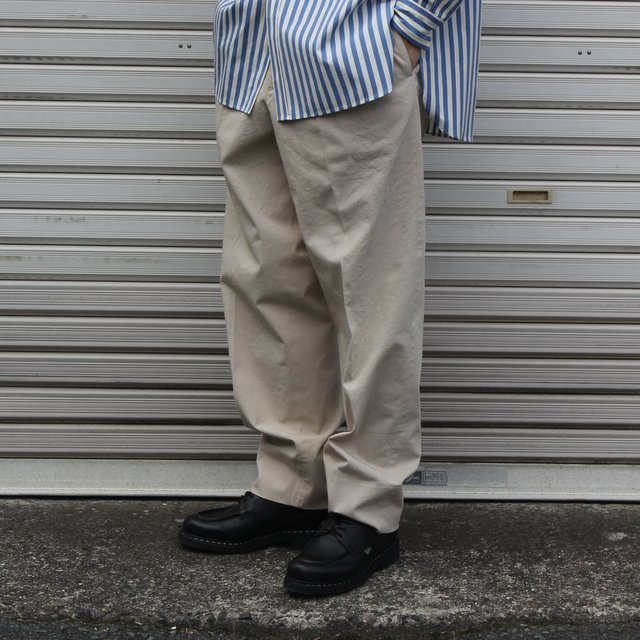 【極美品】HEUGN GEORGE 2PLEATED TROUSERS季節感春夏